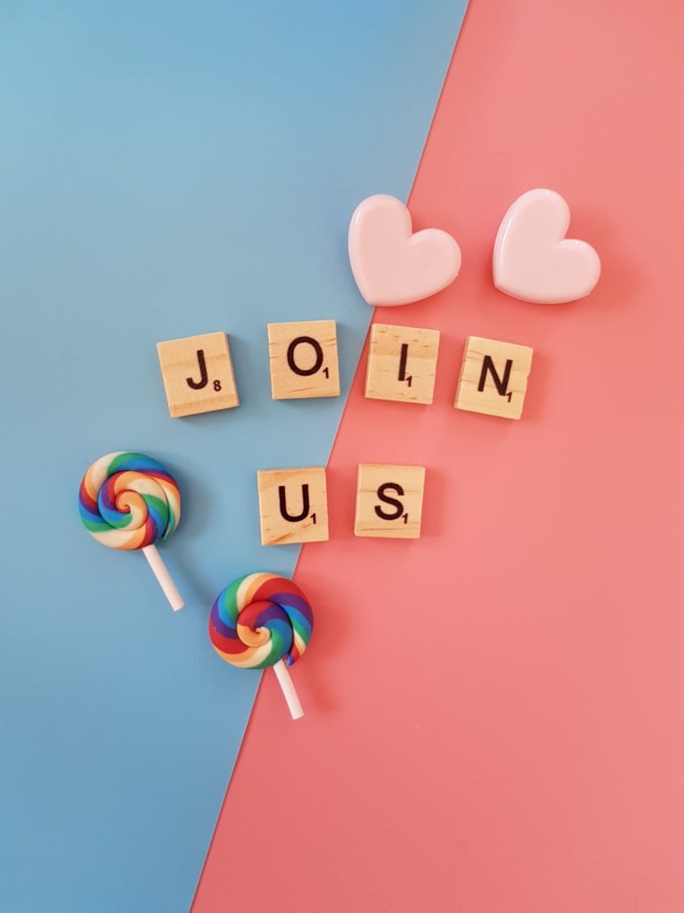 join us with scrabble letters